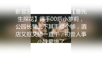 新晋泡良大神劲爆力作【曹先生探花】得手00后小萝莉，公园长凳上下其手摸个够，酒店又抠又舔一直干，初尝人事小妹累惨了