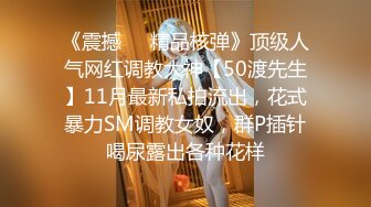 《震撼❤️精品核弹》顶级人气网红调教大神【50渡先生】11月最新私拍流出，花式暴力SM调教女奴，群P插针喝尿露出各种花样