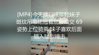 [MP4]今天换口味年轻妹子 斑纹吊带裙翘着屁股口交 69姿势上位骑乘 妹子喜欢后面插入猛烈撞击