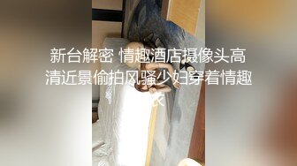 新台解密 情趣酒店摄像头高清近景偷拍风骚少妇穿着情趣内衣