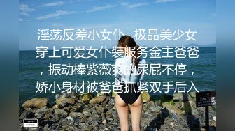 淫荡反差小女仆✅极品美少女穿上可爱女仆装服务金主爸爸，振动棒紫薇爽的尿屁不停，娇小身材被爸爸抓紧双手后入